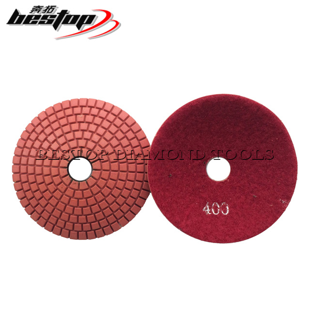 convex polishing pads